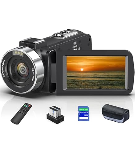 8K Ultra HD 64MP ビデオカメラ　YouTubeカメラ Amazon.com : 8K 64MP Video Camera Camcorder with IR Night Vision