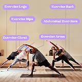 Zuimei Stretching Bands 2Pcs Yoga Straps 8 Loops Pink Purple Gymnastics view 3