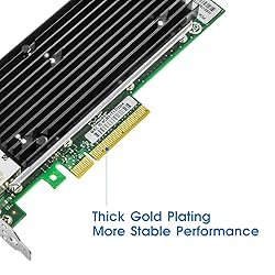 10Gb PCI-E NIC Network Card,Single Copper RJ45 Port