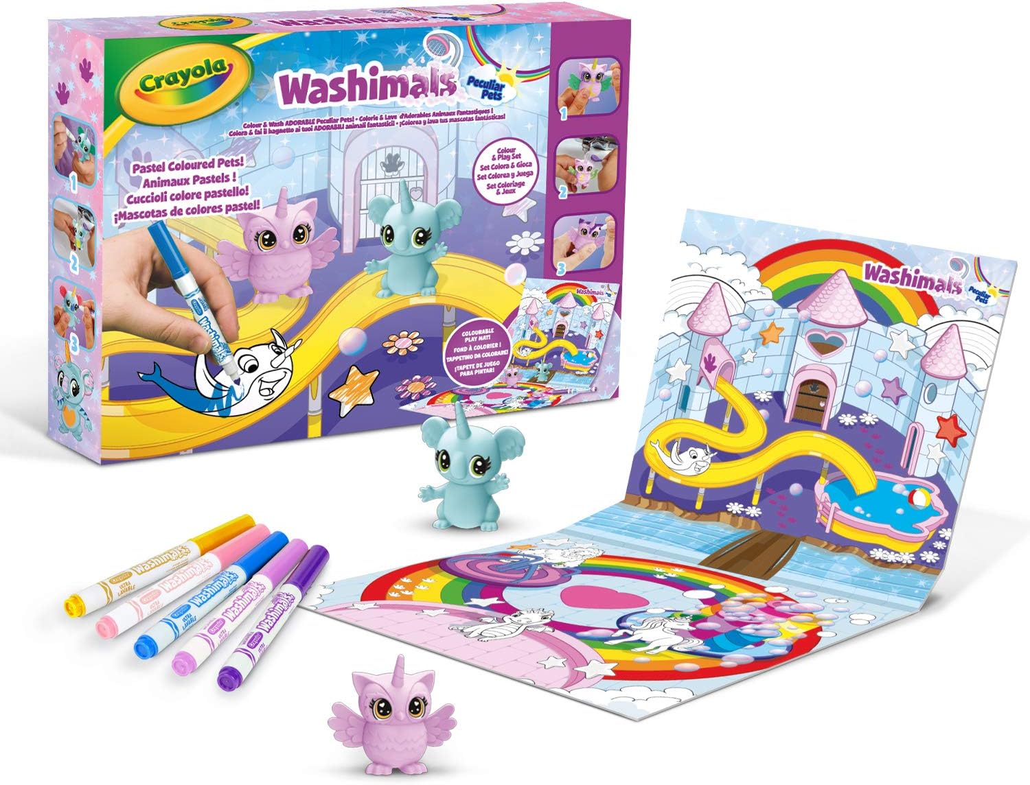 CRAYOLA, Washimals-Peculiar Pets Colouring & Play Set