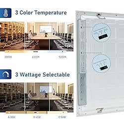 CycevSun 2x4 LED Flat Panel Light Drop Ceiling