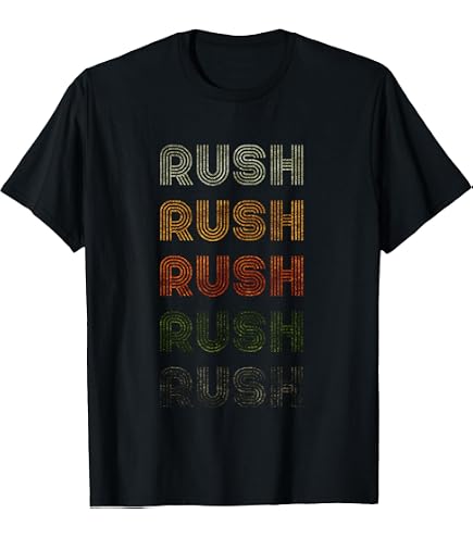 Amazon.com: Rush 'Moving Pictures Tour 1981' (Black) T-Shirt