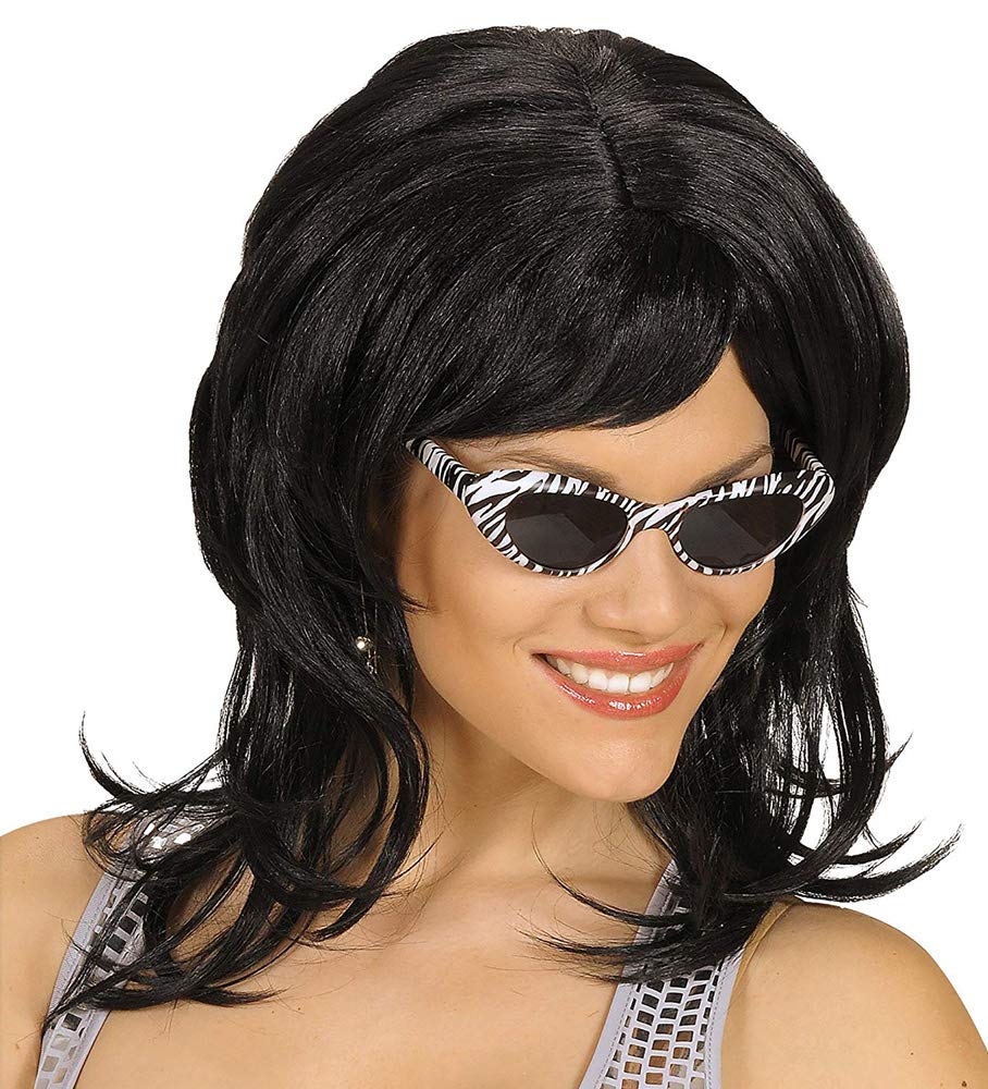 Flirty - Black Wig for Hair Accessory Fancy Dress