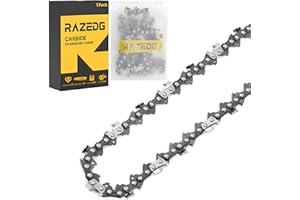 RAZEDG Carbide Chainsaw Chain 18 Inch, .325" Pitch, .050" Gauge, 72 Drive Links, Fits Husqvarna 440, 450, 455, Craftsman and More (1 Chain)