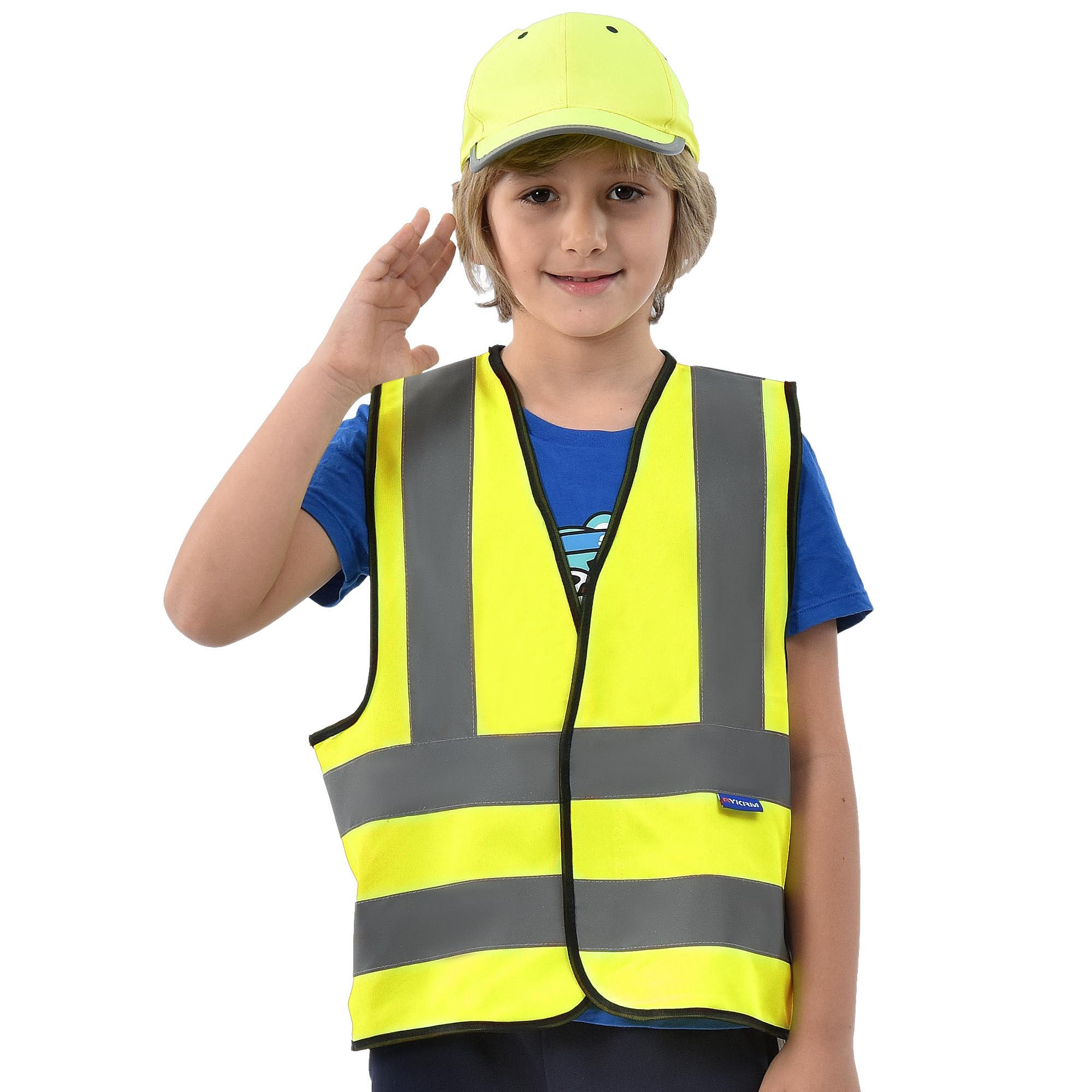 10-13Y Child's High Vis Reflective Safety Vest - High Visibility Waistcoat