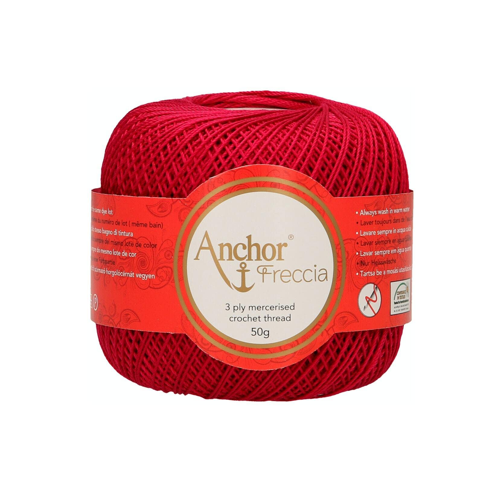 Anchor 4771006-00606 Crochet Yarn, 100% Cotton, 606, One Size, 88 g