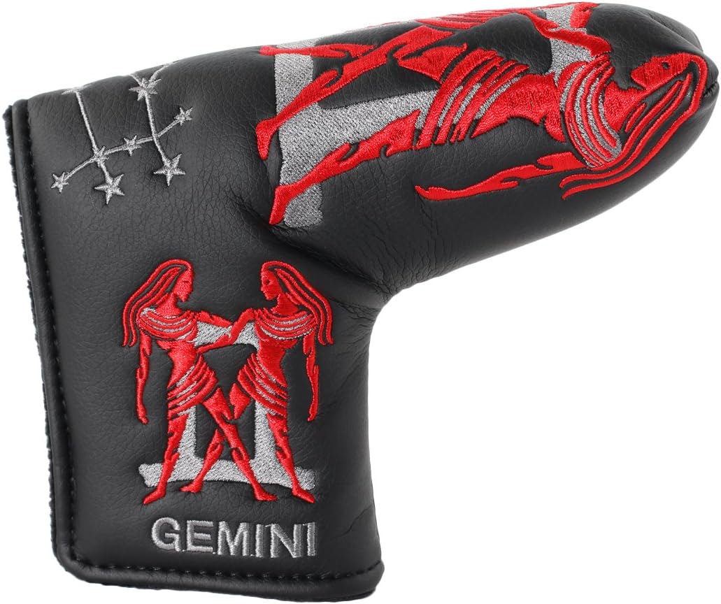 TourGolf Twelve Constellation Series Putter Club Head Cover Magnetic Closure Putter Headcover Replacement for Scotty Cameron Odyssey Blade Taylormade Titleist Ping Putter Covers