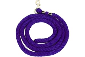 Horse Lunge Line With Secure Snap - Heavy Duty High Tensile Rope for Equestrian Training and Daily Traction (Purple)