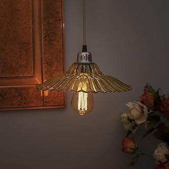 Buy Homesake Industrial Vintage E27 Colored Glass Pendant