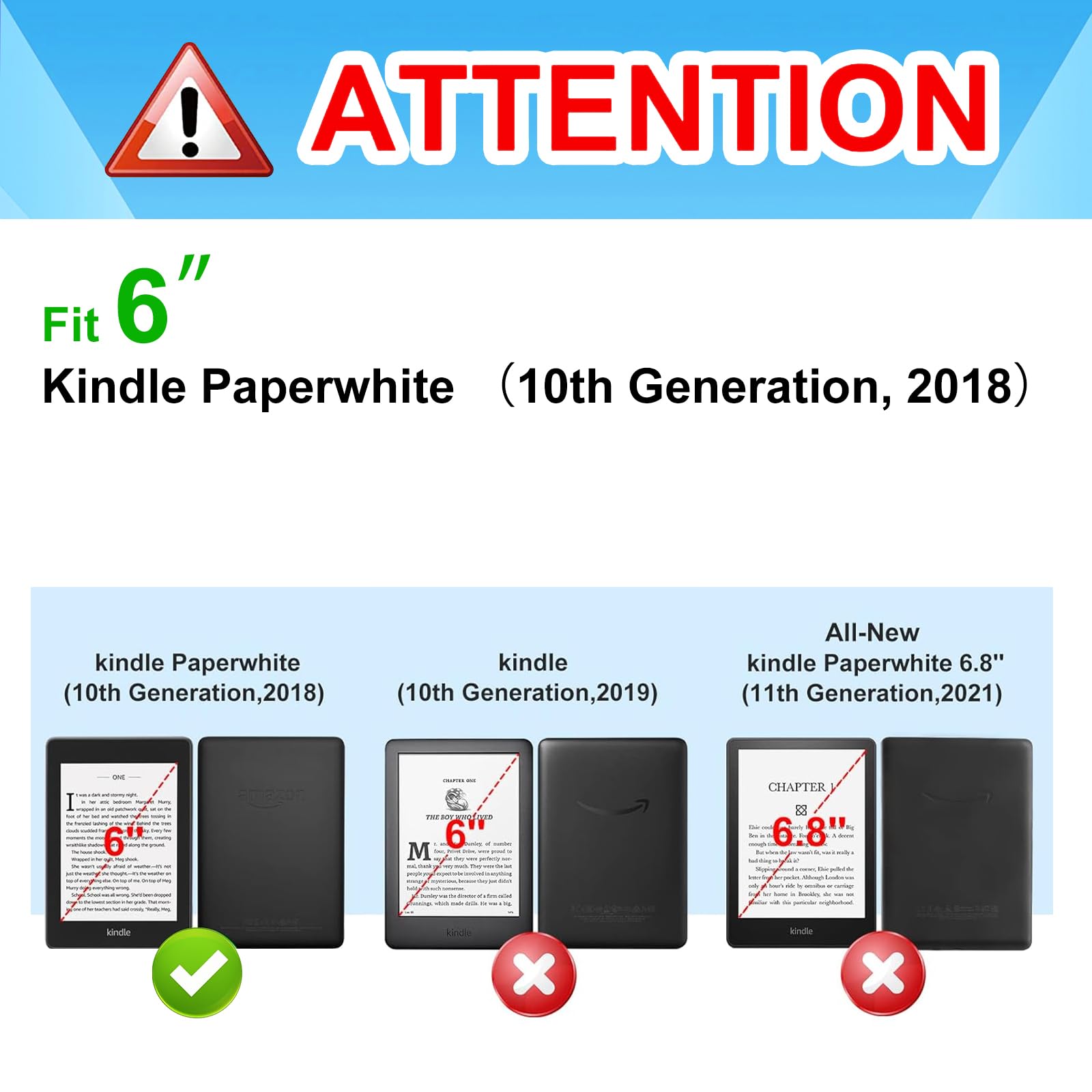 for Kindle Paperwhite 10th Generation Case 2018 Release 6