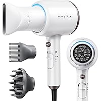 Wavytalk Hair Dryer with Diffuser and Comb, 1875W Hair Blow Dryer with Diffuser for Curly Hair Fast Drying, Quiet Lightweight