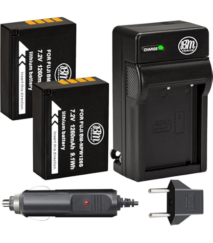 K&F Concept Batería y cargador NP-W126 NP-W126S de 1300 Ah para