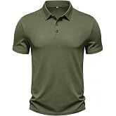 Umturmok Men's Performance Golf Polo Shirt Moisture Wicking Quick Dry Short Sleeve Polo Shirts for Men Casual Activewear