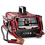 12V 24V Car Battery Charger & Engine Starter, 0-50A Automatic Battery Maintainer, 250 Cranking Amps, Jump Starter & Smart Trickle Charger, for Standard, AGM, Gel & Deep-Cycle Batteries