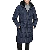 Calvin Klein womens Full Length Puffer Coat – Hooded Quilted Winter Jacket With Zip Up Front