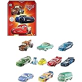 Mattel Disney and Pixar Cars Set of 10 Die-Cast Mini Racers | Collectible Multipack of 1:55 Scale Toy Cars Inspired by the Animated Franchise​​​​
