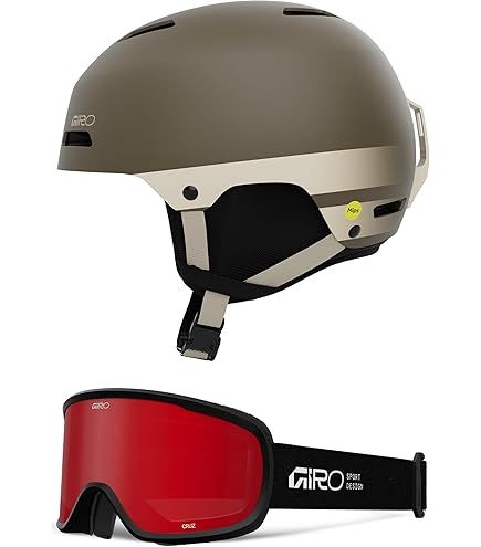 Amazon.com: Giro Ledge FS MIPS Snow Helmet/Goggle Combo - (Combo