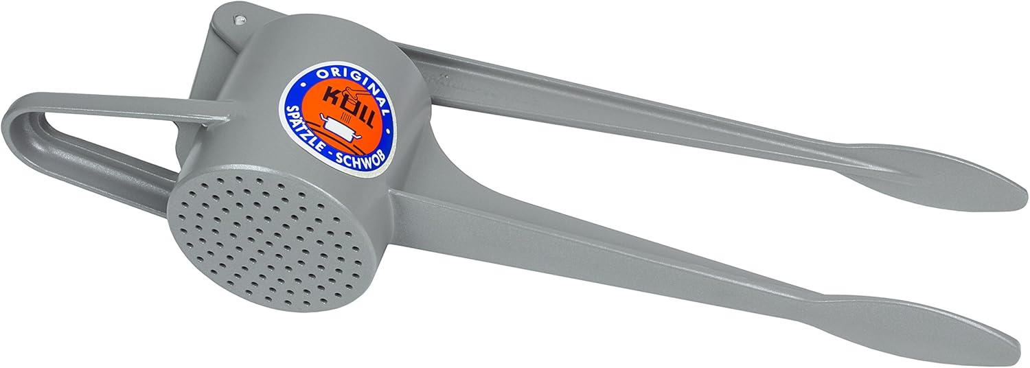 SPÄTZLEPRESSE KARTOFFELPRESSE ORIGINAL KULL SPÄTZLE SCHWOB SILBER ALUMINIUM SPÜLMASCHINENFEST