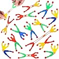 LovesTown 50PCS Sticky Men, Stretchy Wall Climbers Sticky Toy Party Favor Set for Kids Fun Fidget Toys Classroom Exchange Prizes, Easter Basket Stuffers Egg Fillers
