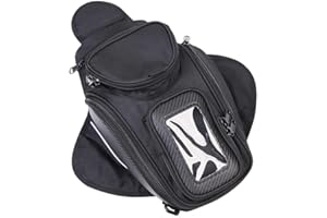Remaiw moto Universal Motorcycle Oil Fuel Tank Bag Magnetic Motorbike Riding Waterproof Bag Black