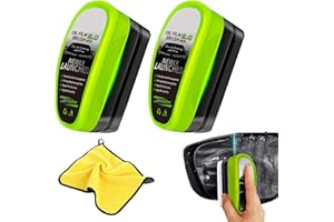 Zedamso Clear Vision Glass Cleaner,Clearvision Car Windshield,Clearvision Glass Cleaner,Automotive Oil Film Cleaning Brush,Glass Oil Film Remover Brush for Car (2, /)