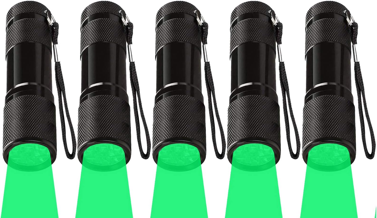 Ulako Tactical Green Light Flashlight Torch Single 1 Mode for Hunting Hog Pig Coyote Varmint Predator Detector