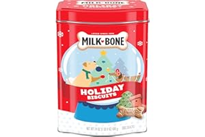 Milk-Bone Limited Edition Holiday Dog Treats, Small Biscuits, 24 Ounce Reusable Tin