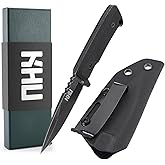 KHU Mini Fixed Blade Knife edc pocket knife Survival Knife Camping Knife D2 Steel G10 Handle, Outdoor Camping Accessories Cam