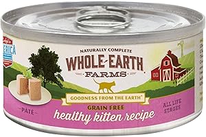 Whole Earth Farms Grain Free Wet Cat Food - Real Healthy Kitten - 2.75 Oz - 24 Pk