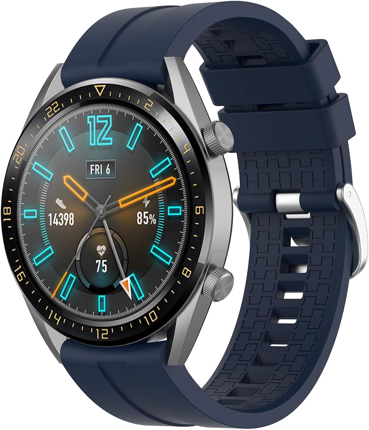 Armband für Huawei Watch GT/GT2 46mm/GT 2e/GT Active Uhrenarmband Silikon Wasserdicht Sport