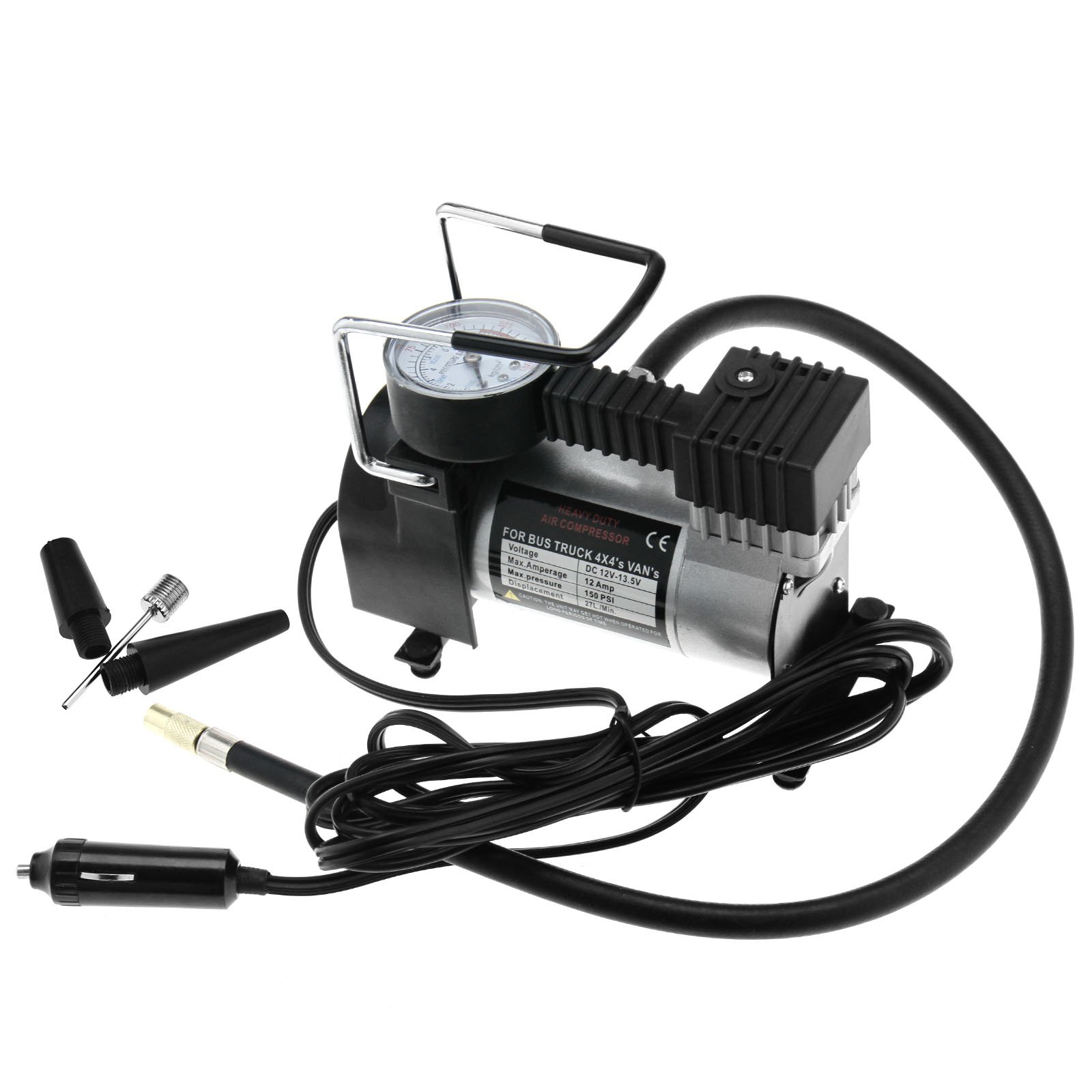 ENET 12V Portable Car Tyre Air Compressor Pump 150PSI Auto Tire Inflator