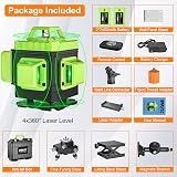 IMAYCC Laser Level Green Self Leveling 16 Lines 360° 4D Pulse Remote view 7