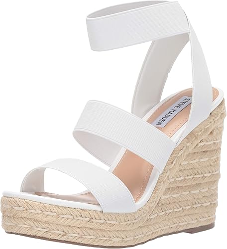 steve madden white wedge sandals