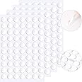 JANYUN 140 Pcs Double Sided Sticky Dots Removable Round Putty Clear Double Sided Tape for Crafts No Trace Sticky Tack Adhesiv