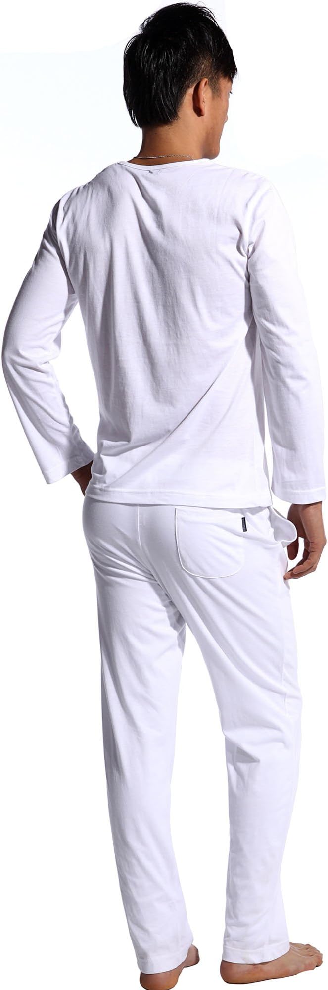 Godsen Men's Cotton Pajama Lounge 2 Pieces Set Tops & Bottoms