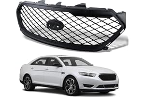 LINLINS Front Bumper Grille Assembly For Ford Taurus 2013 2014 2015 2016 2017 2018 2019 Interceptor Grille Replaces# DG1Z-8200-AA Black