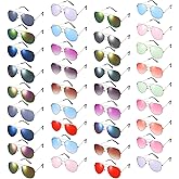 Mepase 36 Pairs Classic Sunglasses for Men Women Oversized Driving Sun Glasses Bulk Summer Classic Mirrored Sunglasses