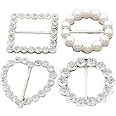 Hilsayum Rhinestone T-Shirt Clip Metal Corner Knotted Buttons Buckles Fashion Scarves Ties Fixing Clip Clothing Accessories