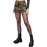 Qilubar Festival Fishnet Stockings, Star Tights, High-Waist Tights for Women