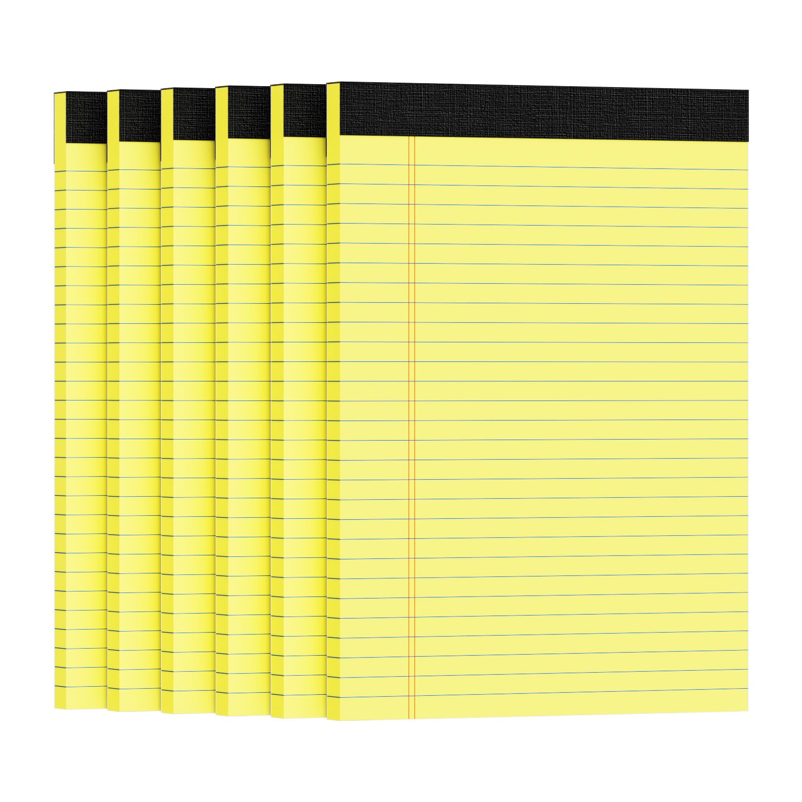 Photo 1 of ***FACTORY SEALED*** Ciphyfee 6pcs Legal Pads 8.5 x 11, Notepads 8.5 x 11.75 College Ruled Notebook, Writing Pads of Paper, Yellow Note Pads, Memo Pad Papers Perforate Legal Notepads Narrow Ruled Line,30 Sheets/Pack