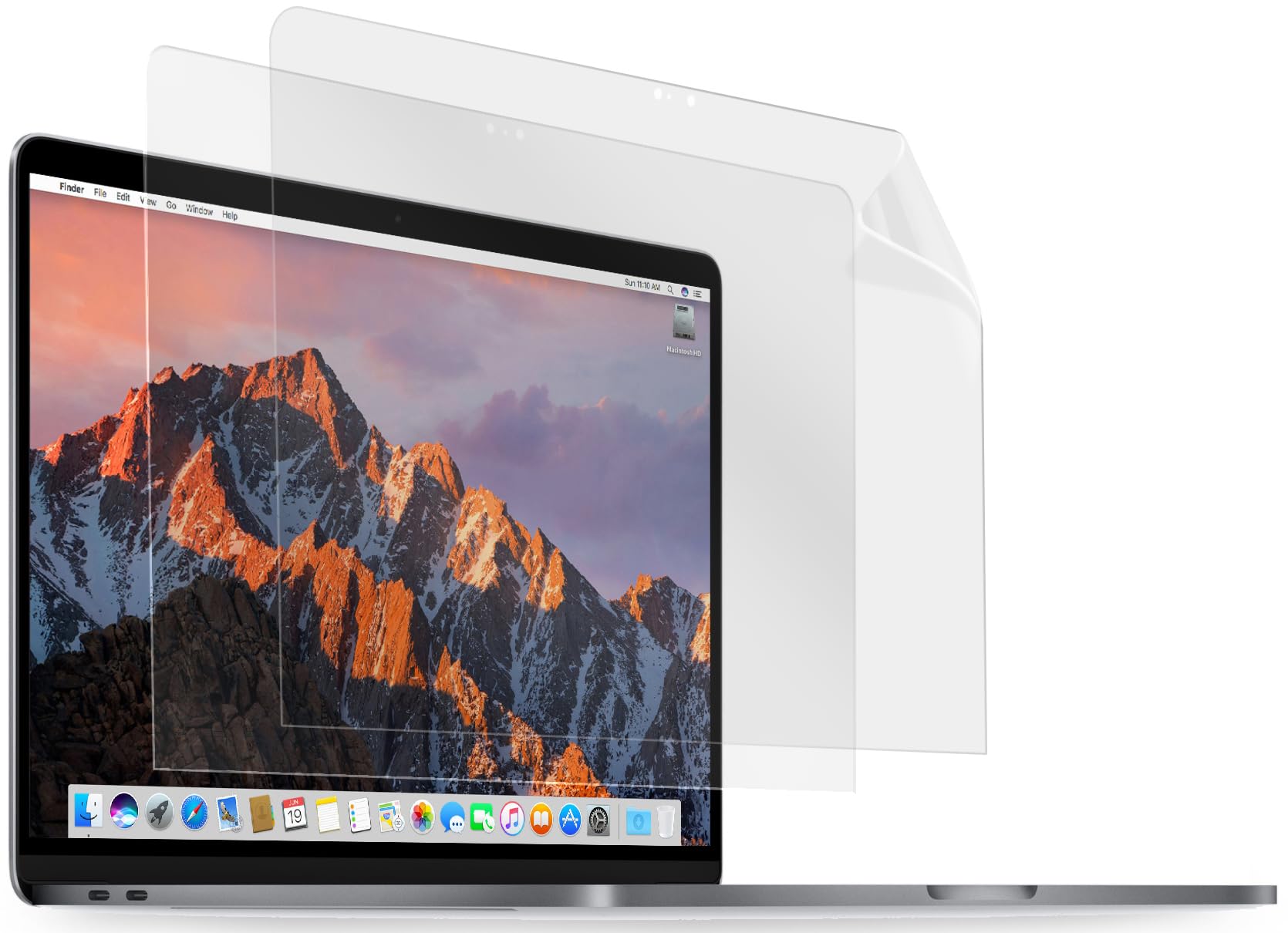 MyGadget Screen Protector Crystal Clear HD compatible with Apple MacBook Pro 16 inch - Anti Scratch LCD Display Protection Full Cover Film