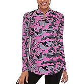 Misyula Womens Golf Shirts 1/4 Zip Sun Protection Quick Dry Tennis Running Athletic Workout Tops