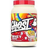 GHOST Whey Protein Powder, Lucky Charms Cereal Milk - 2LB, 25G of Protein | Whey Protein Isolate &amp; Concentrate Blend - Post Workout Nutrition Shake, Smoothies - Soy &amp; Gluten-Free - 2LB Tub, 26 Servings