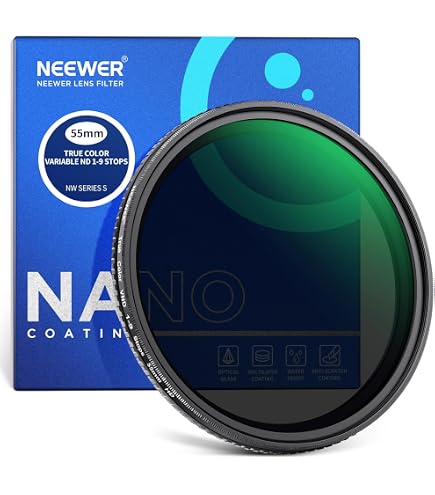 Filtre à Densité Neutre Graduée Heliopan ND8 (0.9) 49mm - Verre Schott, Laiton, Pour Photographie Paysage