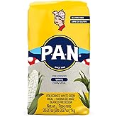 P.A.N. White Corn Meal &ndash; Pre-cooked Gluten Free and Kosher Flour for Arepas (2 lb 3.27 Oz / Pack of 1)