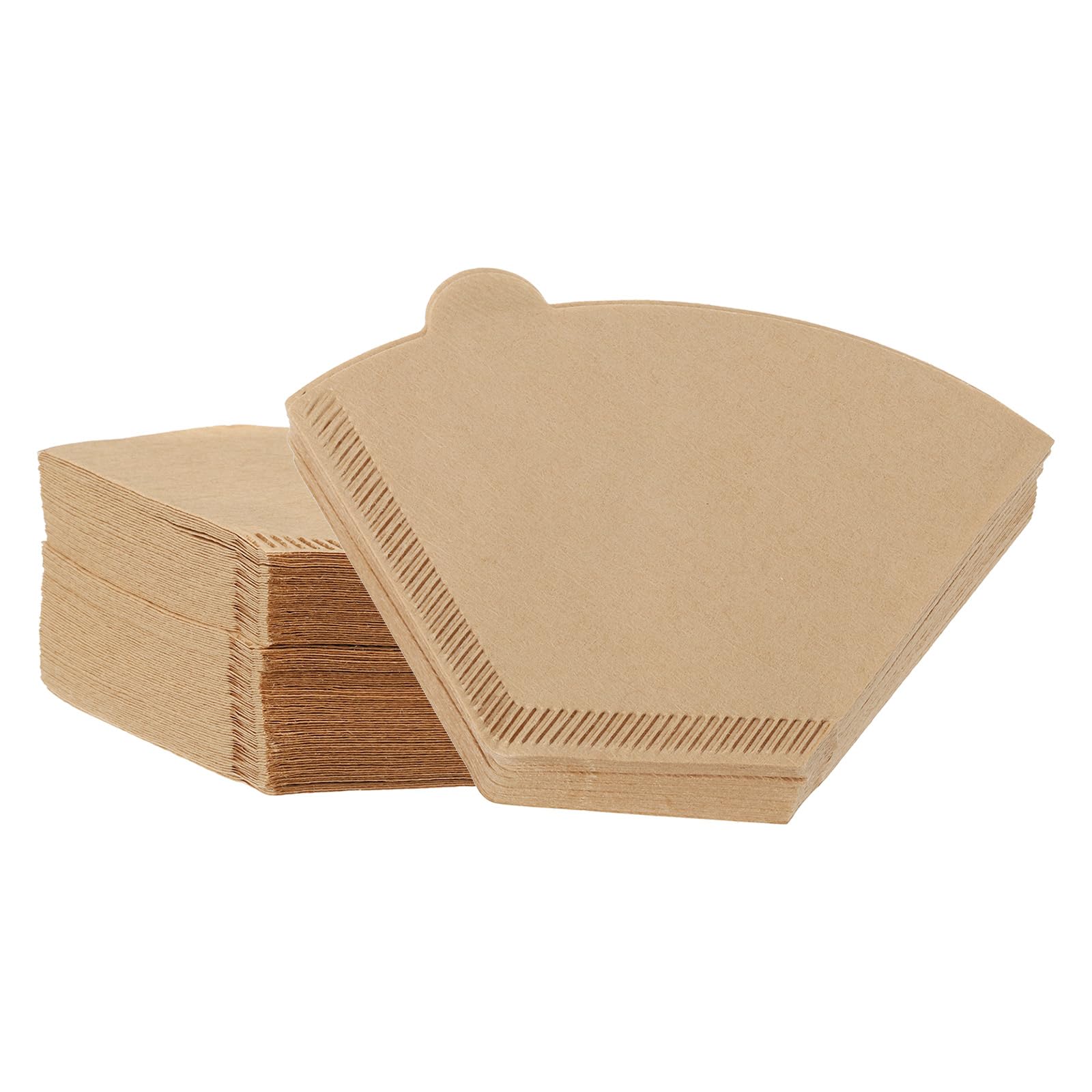 uxcell 200 Count 4 Cone Coffee Filters, Size 101 Disposable Paper Percolator Coffee Filters Natural Unbleached Wood Fiber,Suitable for Pour Over Coffee Filter Drip Coffee Maker Brown