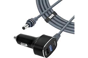 GKP9 starlink mini 12v Adapter, 3 in 1 starlink mini car Adapter Power Cable, 12v-24v Adapter with Digital Display, Waterproo