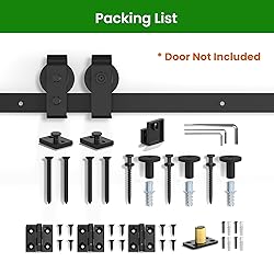 SMARTSTANDARD 72" Bifold Sliding Barn Door Hardware
