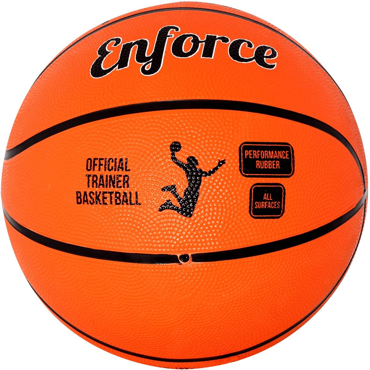 Optimum Street Basketball - Durable Korean Rubber with All-Weather Grip for Versatile Indoor/Outdoor Play - Sizes 7 & Mini for All Ages - Orange, Size 7 โ image 1