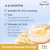 Aptamil Creamed Banana Porridge Baby Cereal 4-6+ Months 125g 5 Pack view 3
